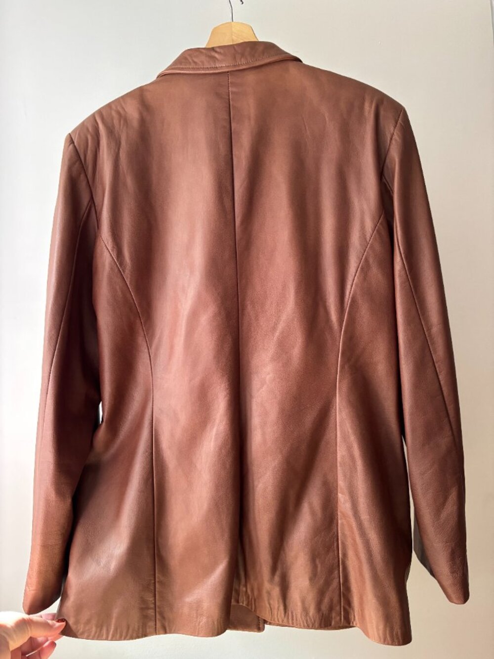 1990s Brown Leather Danier Jacket | Made in Canada - Picture 5 of 5